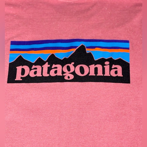 Patagonia Men's Long Sleeve Tee, Salmon Color, Size Medium - Picture 5 of 7